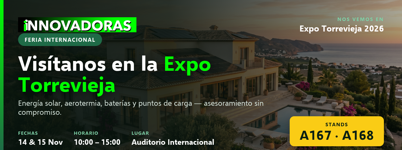 Innovadoras Energía · Nos vemos en la Expo Torrevieja 2026