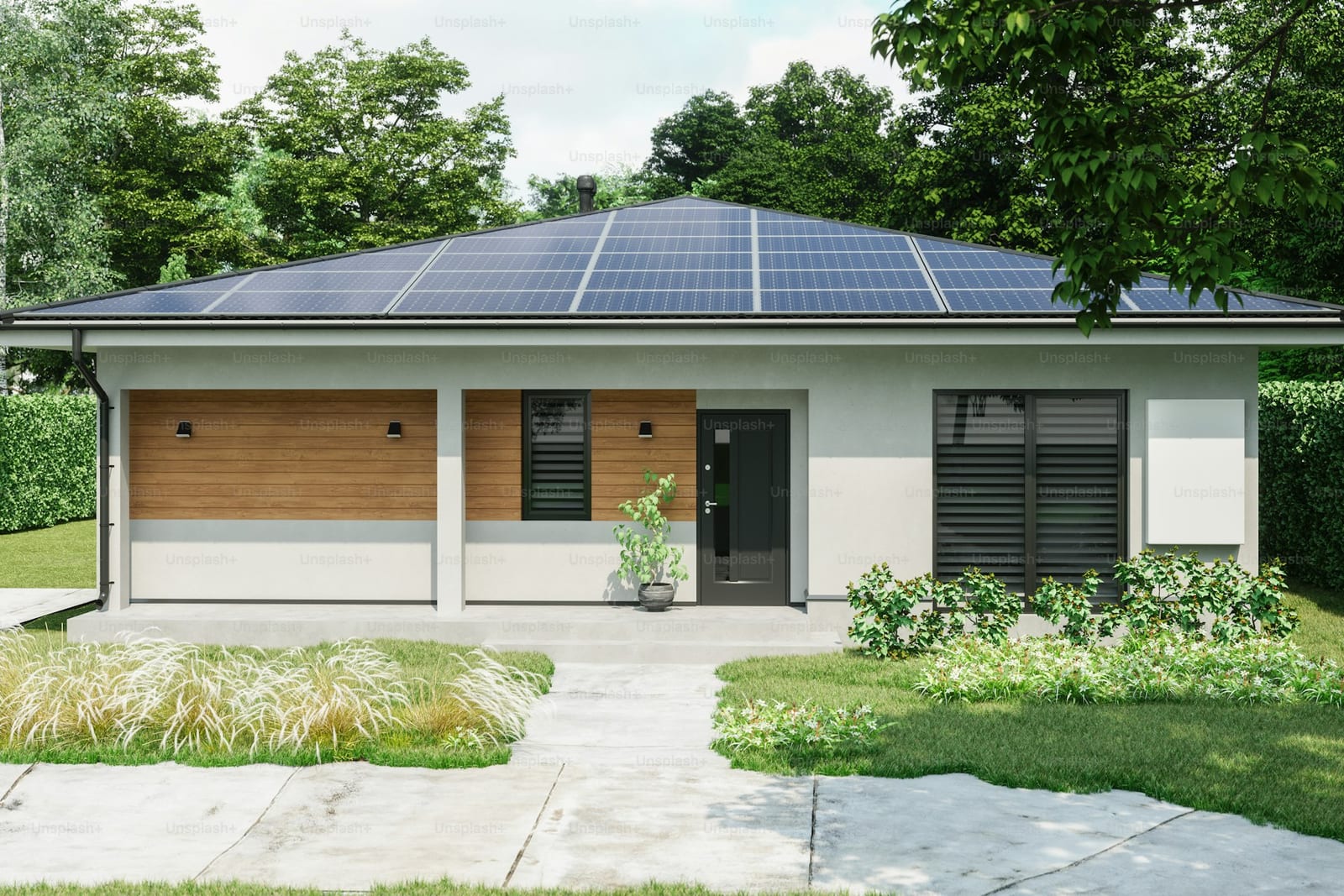 Batería doméstica para almacenar energía solar en la pared